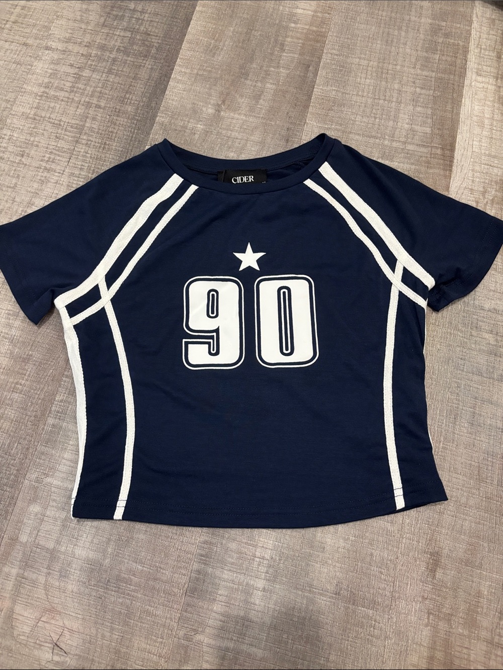Cider navy tee